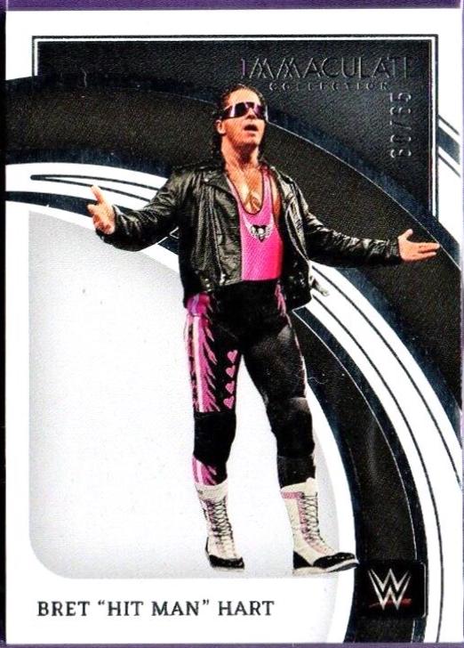Bret 'Hit Man' Hart #20 Wrestling Cards 2022 Panini Immaculate WWE