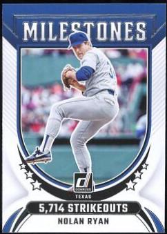 Nolan Ryan #1 Baseball Cards 2024 Donruss Milestones