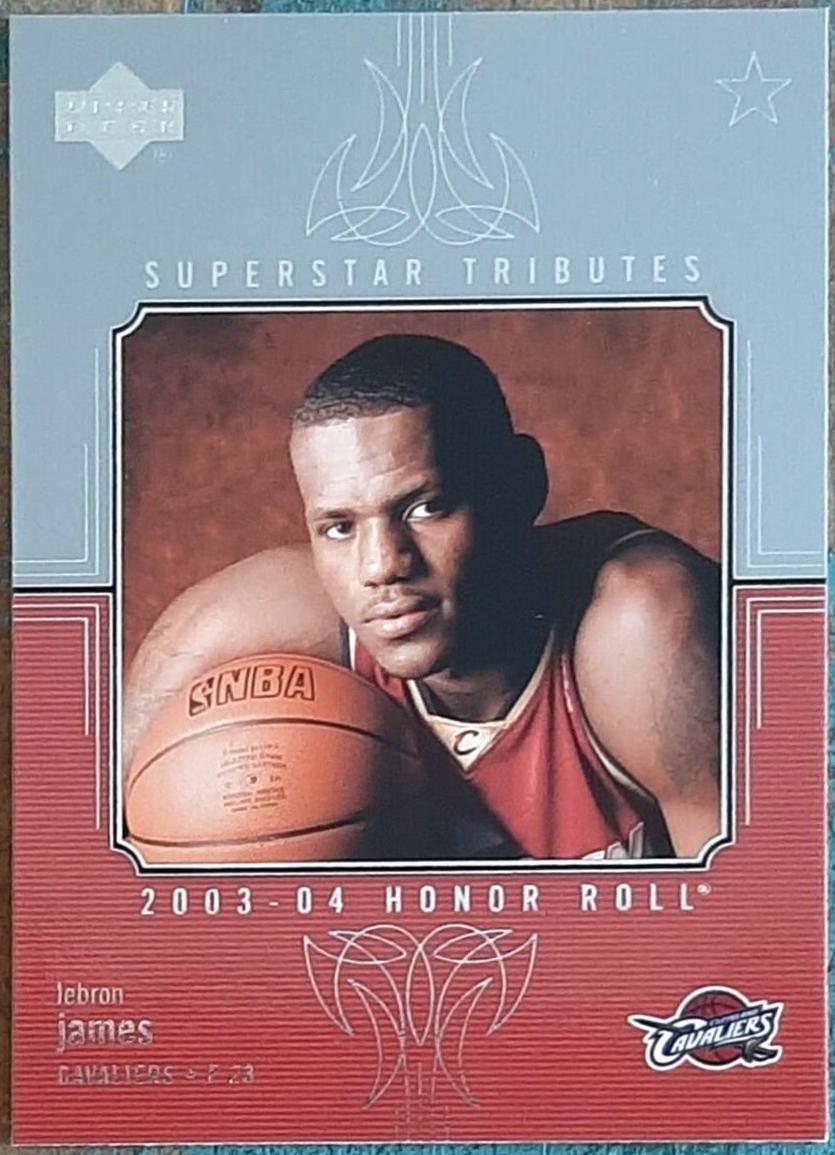 Lebron James #ST3 Basketball Cards 2003 Upper Deck Honor Roll Superstar Tributes