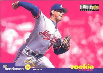 rod henderson #12 Baseball Cards 1995 Collector's Choice