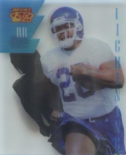 Tyrone Wheatley #7 Football Cards 1995 Sportflix Rookie Lightning
