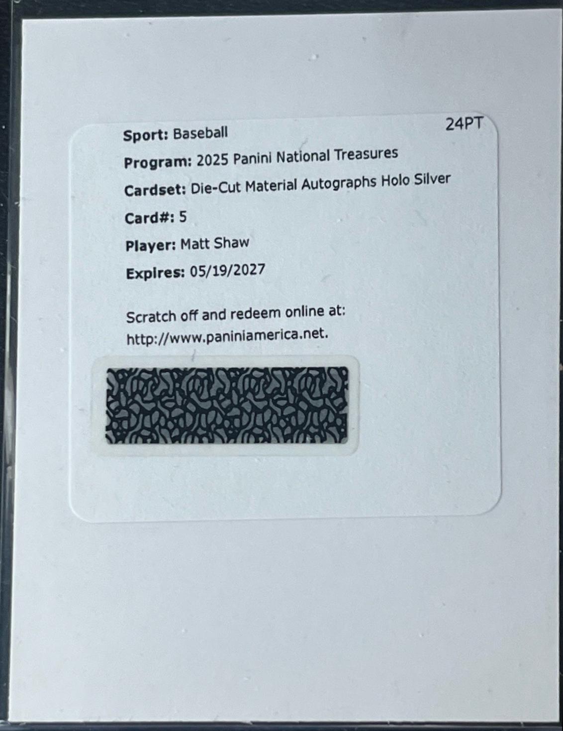 Matt Shaw [Holo Silver] #5