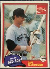 Carl Yastrzemski #11 Baseball Cards 1981 Coca Cola Prices