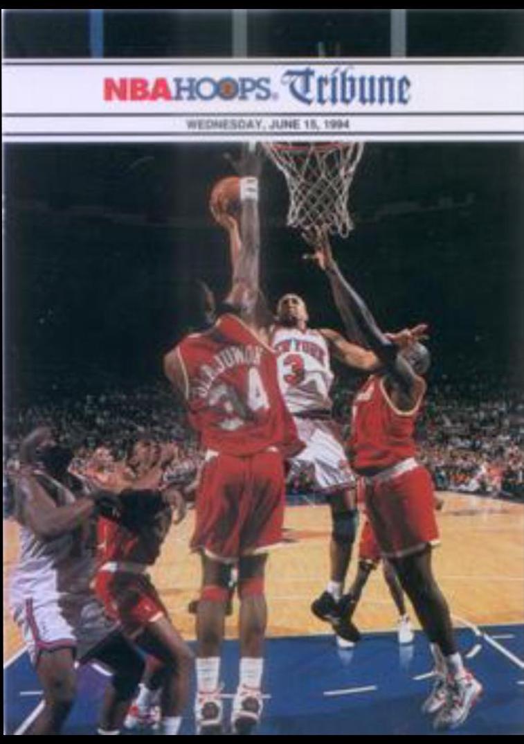 Hakeem Olajuwon, John Starks #269 Basketball Cards 1994 Hoops