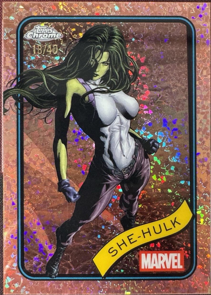 She-Hulk Rose Gold Mini Diamonds Refractor