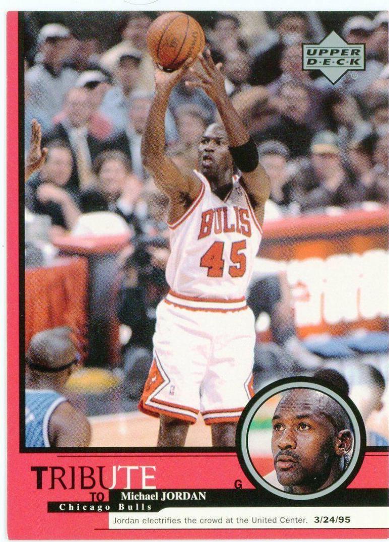 Michael Jordan #19 Basketball Cards 1999 Upper Deck Jordan Tribute