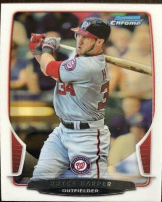Bryce Harper #1 Baseball Cards 2013 Bowman Chrome