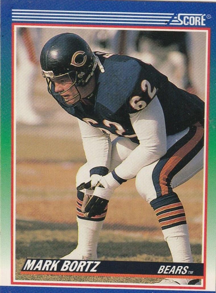 Mark Bortz #405 Football Cards 1990 Panini Score