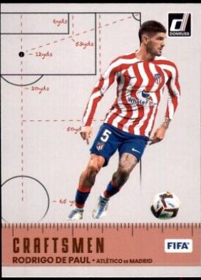 Rodrigo de Paul #2 Soccer Cards 2022 Panini Donruss Craftsmen
