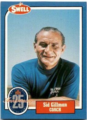 Sid Gillman #44 Football Cards 1988 Swell Greats