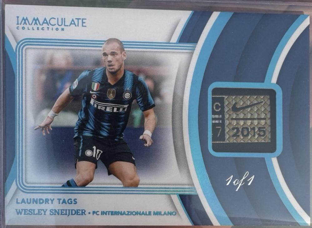 Wesley Sneijder #40 2024 Panini Immaculate Laundry Tag Soccer