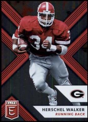 Herschel Walker #50 2018 Panini Elite Draft Picks Football