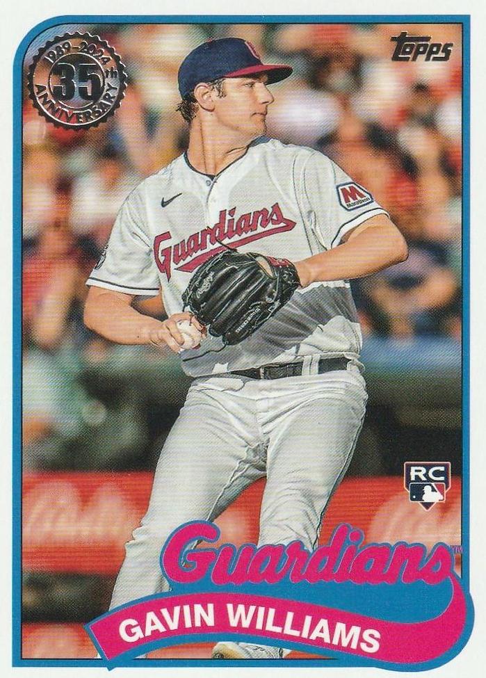 Gavin Williams #89B-8 Baseball Cards 2024 Topps 1989
