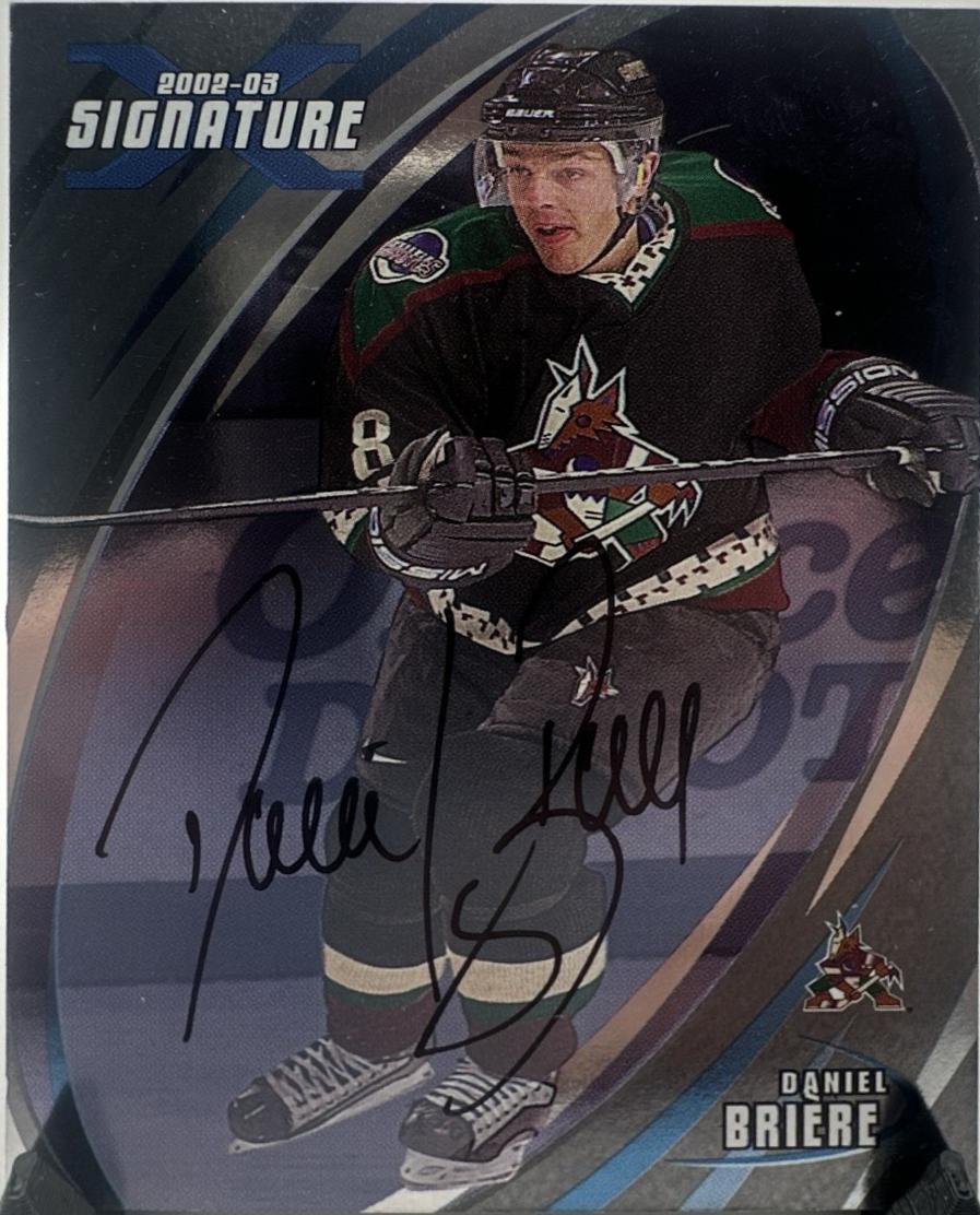 Daniel Briere #89 2002 In The Game Be A Player Signature Series Hockey