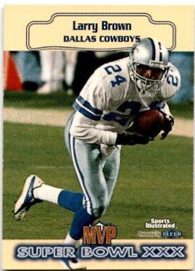 Larry Brown #28 Football Cards 1999 Sports Illustrated