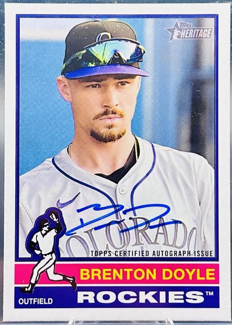 Brenton Doyle #ROA-BDO Baseball Cards 2025 Topps Heritage Real One Autograph