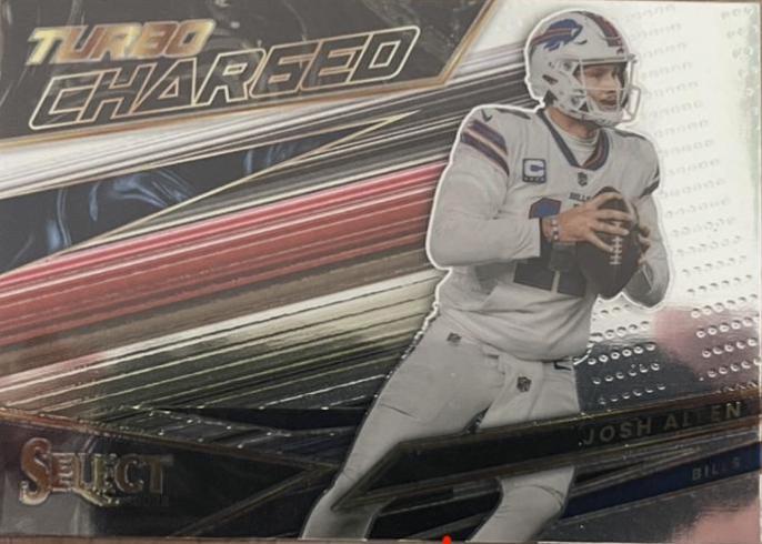 Josh Allen #TUR-3 Football Cards 2022 Panini Select Turbocharged
