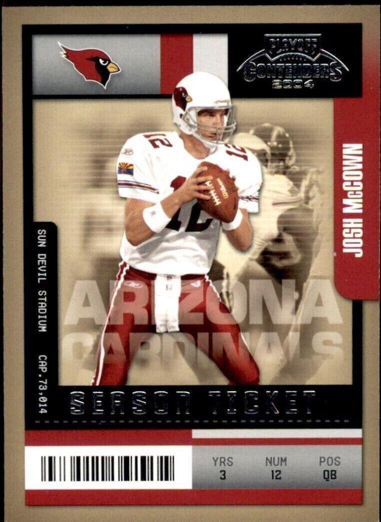 Josh McCown #3 Football Cards 2004 Playoff Contenders