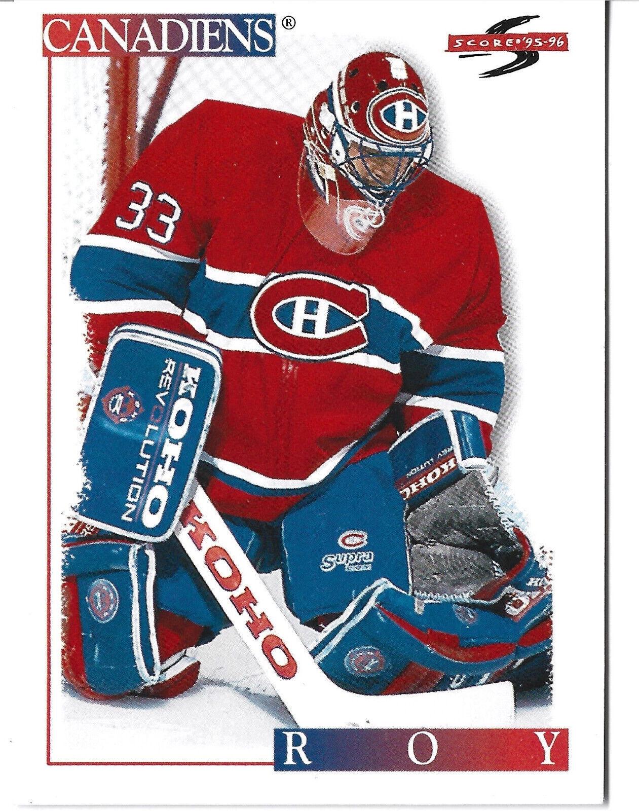 Patrick Roy #145 Hockey Cards 1995 Score