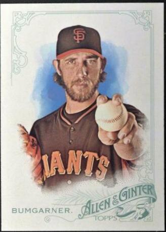 Madison Bumgarner #1 Baseball Cards 2015 Topps Allen & Ginter