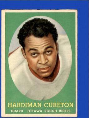 Hardiman Cureton #33 Football Cards 1958 Topps CFL