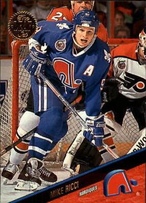 Mike Ricci #23 Hockey Cards 1993 Leaf