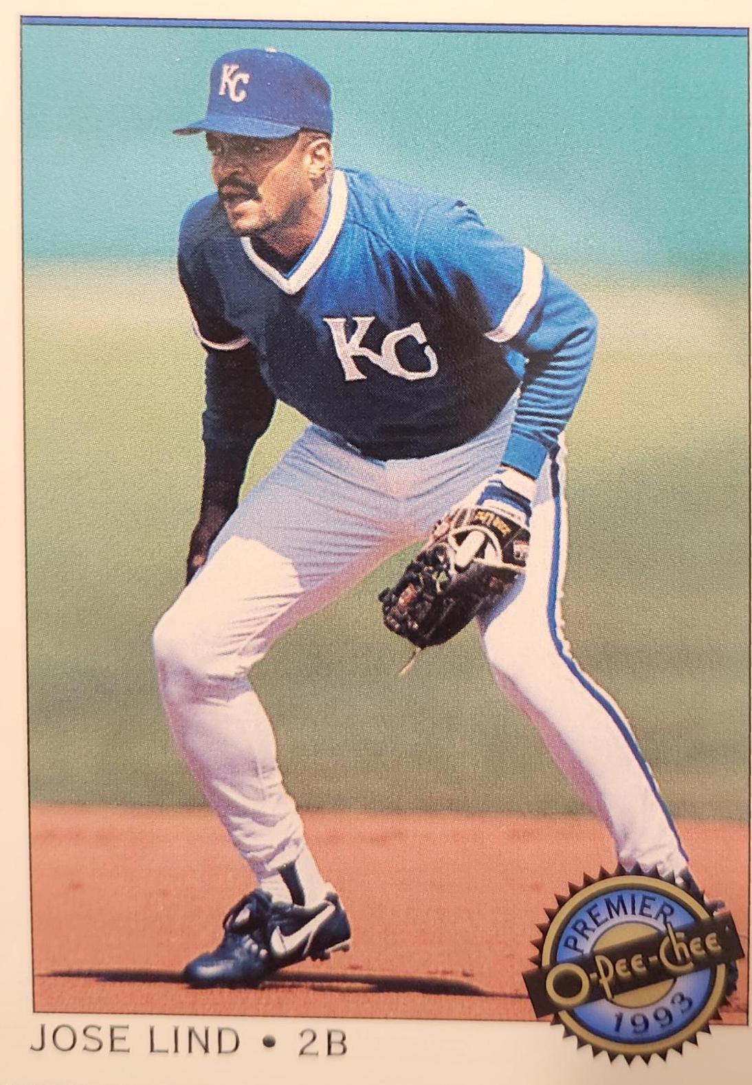 Jose Lind #42 Baseball Cards 1993 O Pee Chee Premier