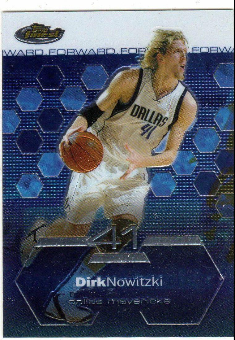 Dirk Nowitzki #1 Basketball Cards 2002 Finest