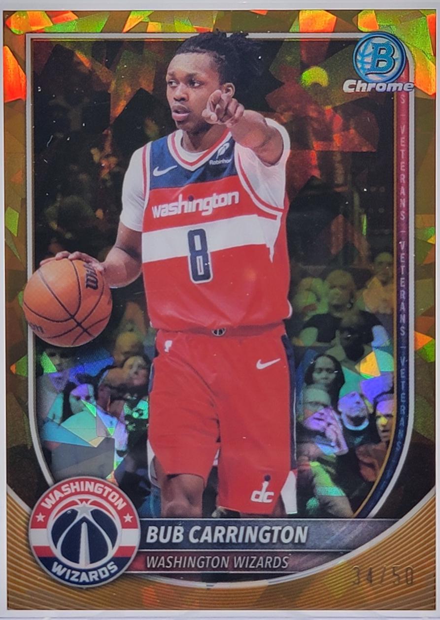 Bub Carrington #BCV-176 2025-26 Bowman Sapphire Basketball Chrome Sapphire