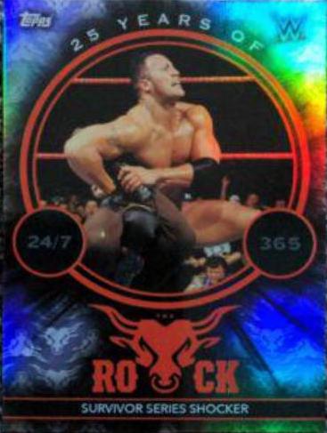 Survivor Series Shocker #TR1 Wrestling Cards 2021 Topps WWE Superstars The Rock
