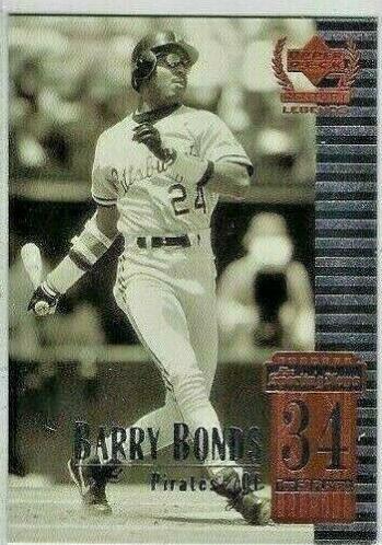 Barry Bonds #34 Baseball Cards 1999 Upper Deck Century Legends