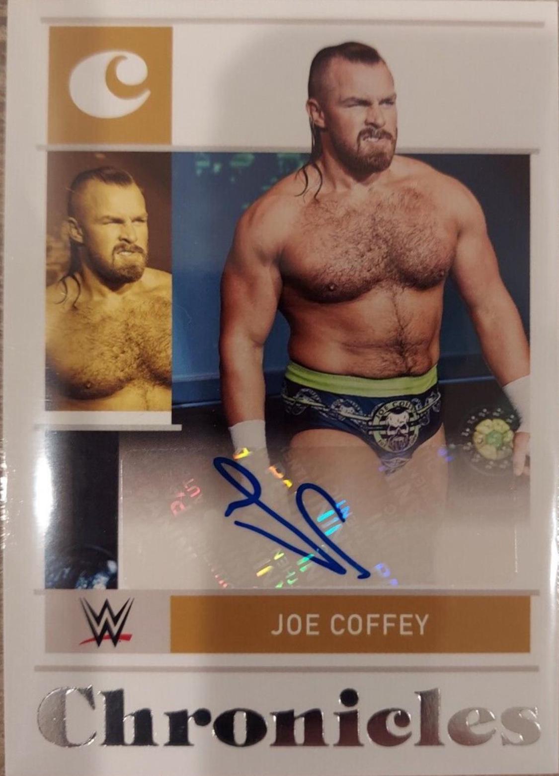 Joe Coffey #CS-JCF Wrestling Cards 2022 Panini Chronicles WWE Signatures