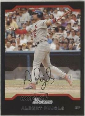 Albert Pujols #100 Baseball Cards 2004 Bowman
