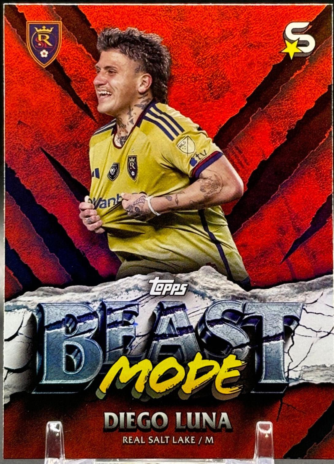 Diego Luna #BM-25 Soccer Cards 2024 Topps Superstars MLS Beast Mode