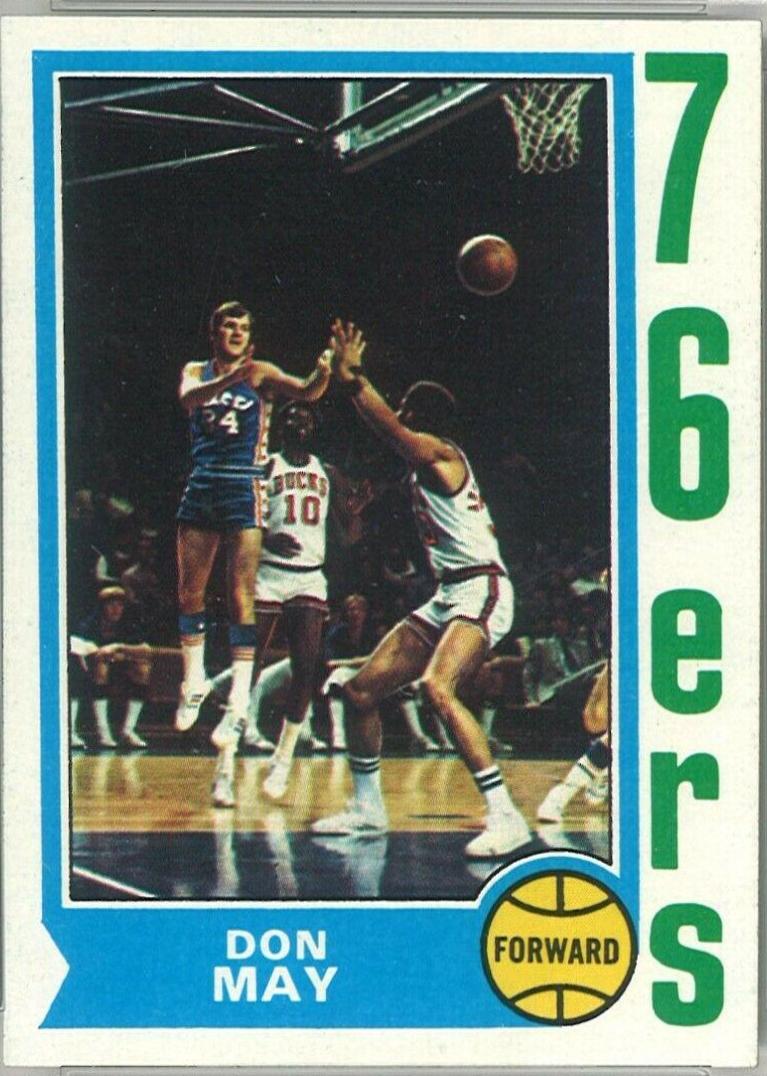 Don May #2 Basketball Cards 1974 Topps