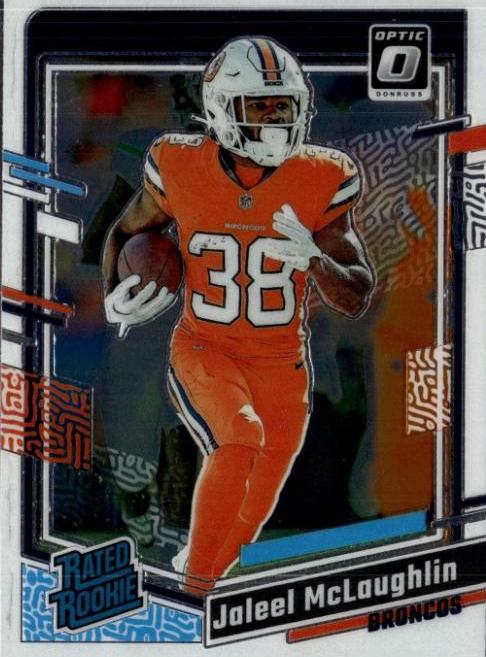 Jaleel McLaughlin #232 Football Cards 2023 Panini Donruss Optic