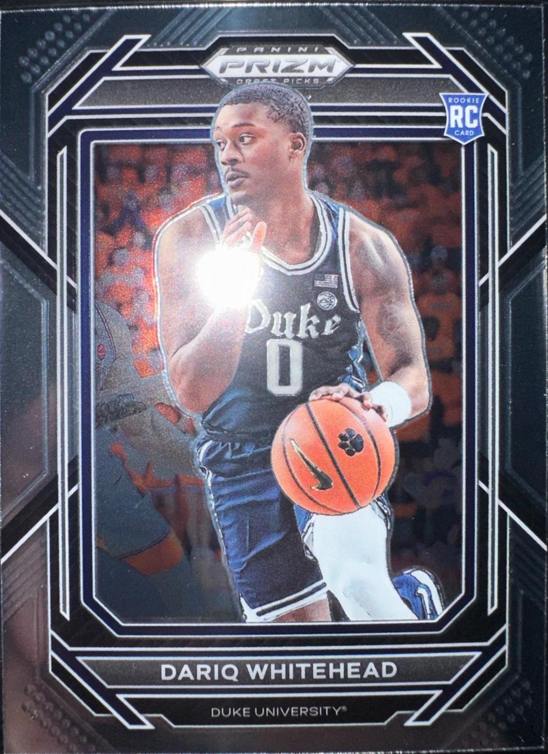 Dariq Whitehead #25 Basketball Cards 2023 Panini Prizm Draft Picks
