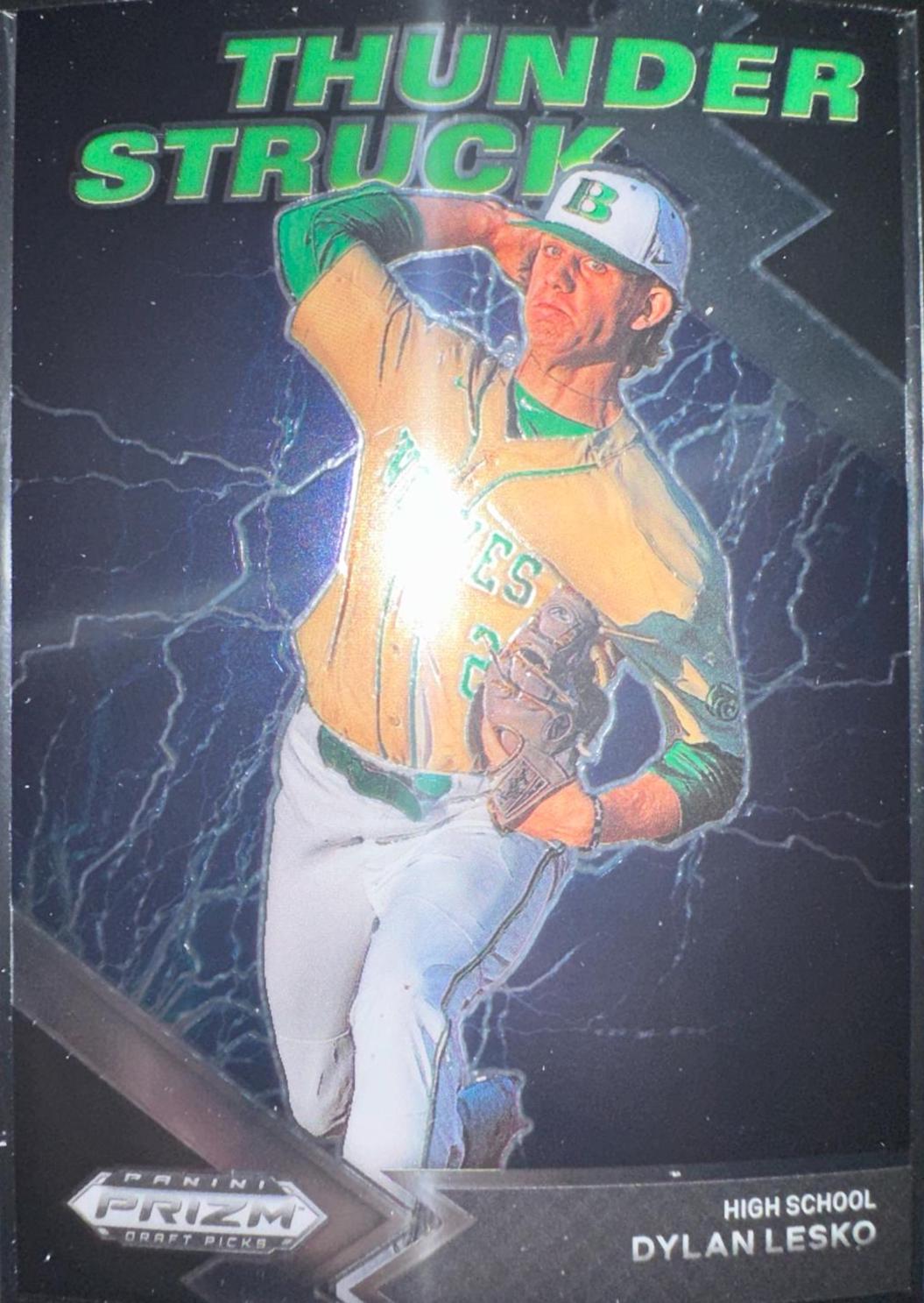 Dylan Lesko #TH-DL Baseball Cards 2022 Panini Prizm Draft Picks Thunderstruck