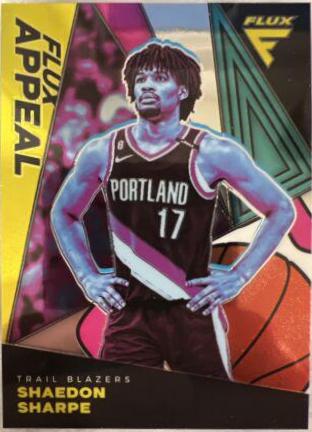 Shaedon Sharpe #8 Basketball Cards 2022 Panini Flux Appeal