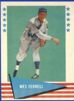 Wes Ferrell #26 Baseball Cards 1961 Fleer