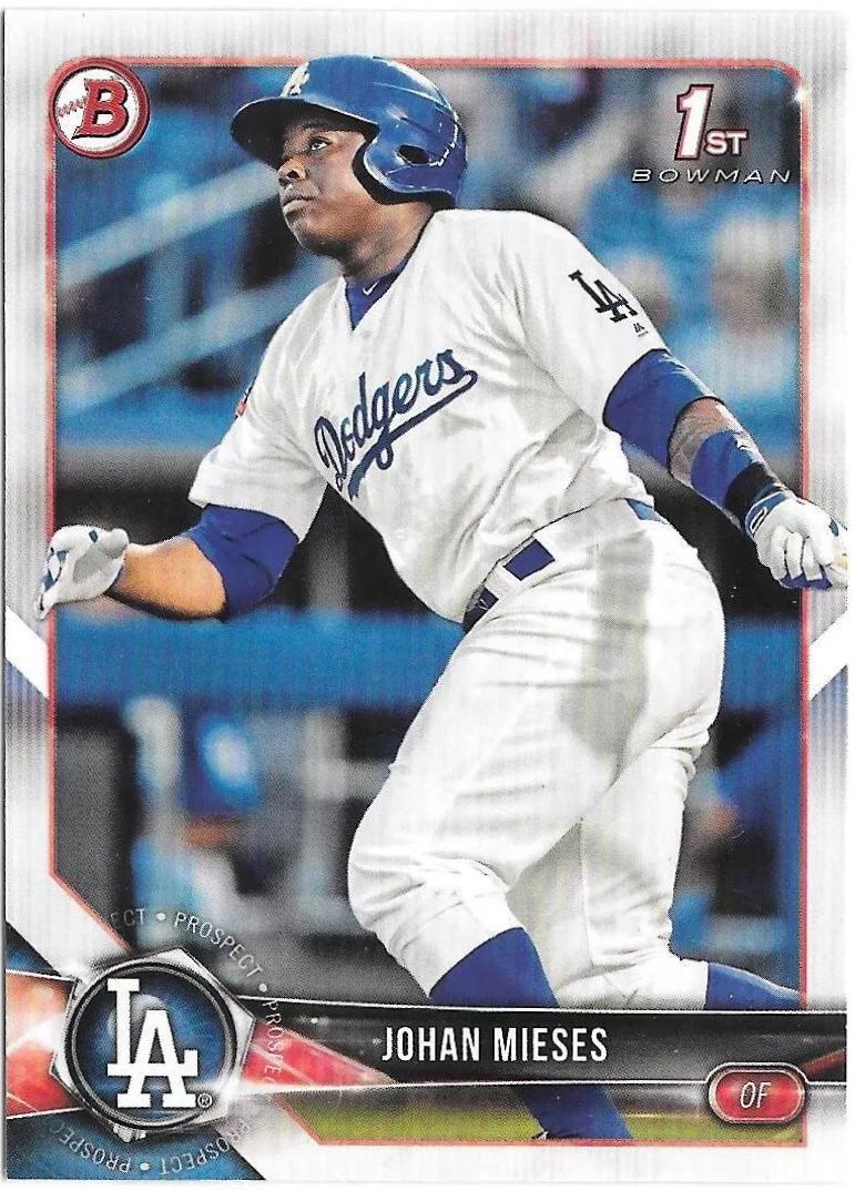 Johan Mieses #BP-19 Baseball Cards 2018 Bowman Paper Prospects