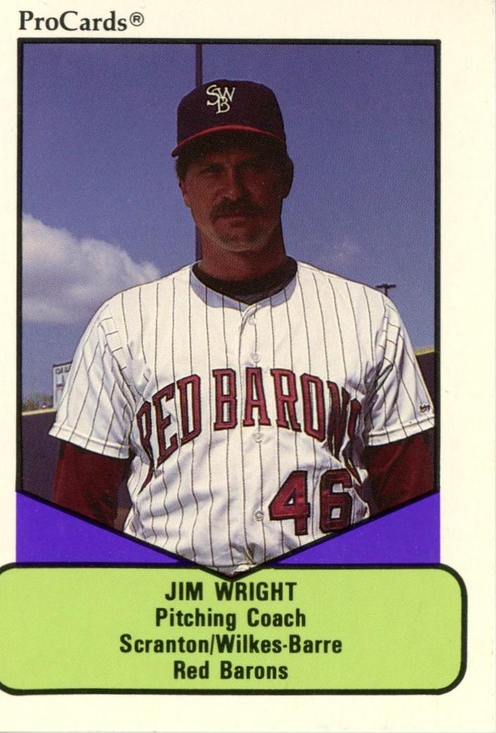 Jim Wright #316 Baseball Cards 1990 ProCards AAA