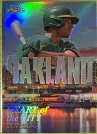 Matt Olson #HOC-11 Baseball Cards 2022 Topps Chrome Heart of the City