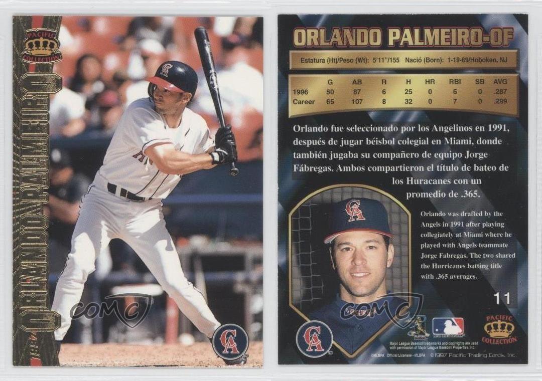 Orlando Palmeiro #11 Baseball Cards 1997 Pacific Crown Collection