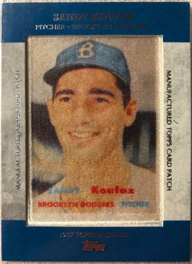 Sandy Koufax #MCP-12 Baseball Cards 2013 Topps Manufactured Patches