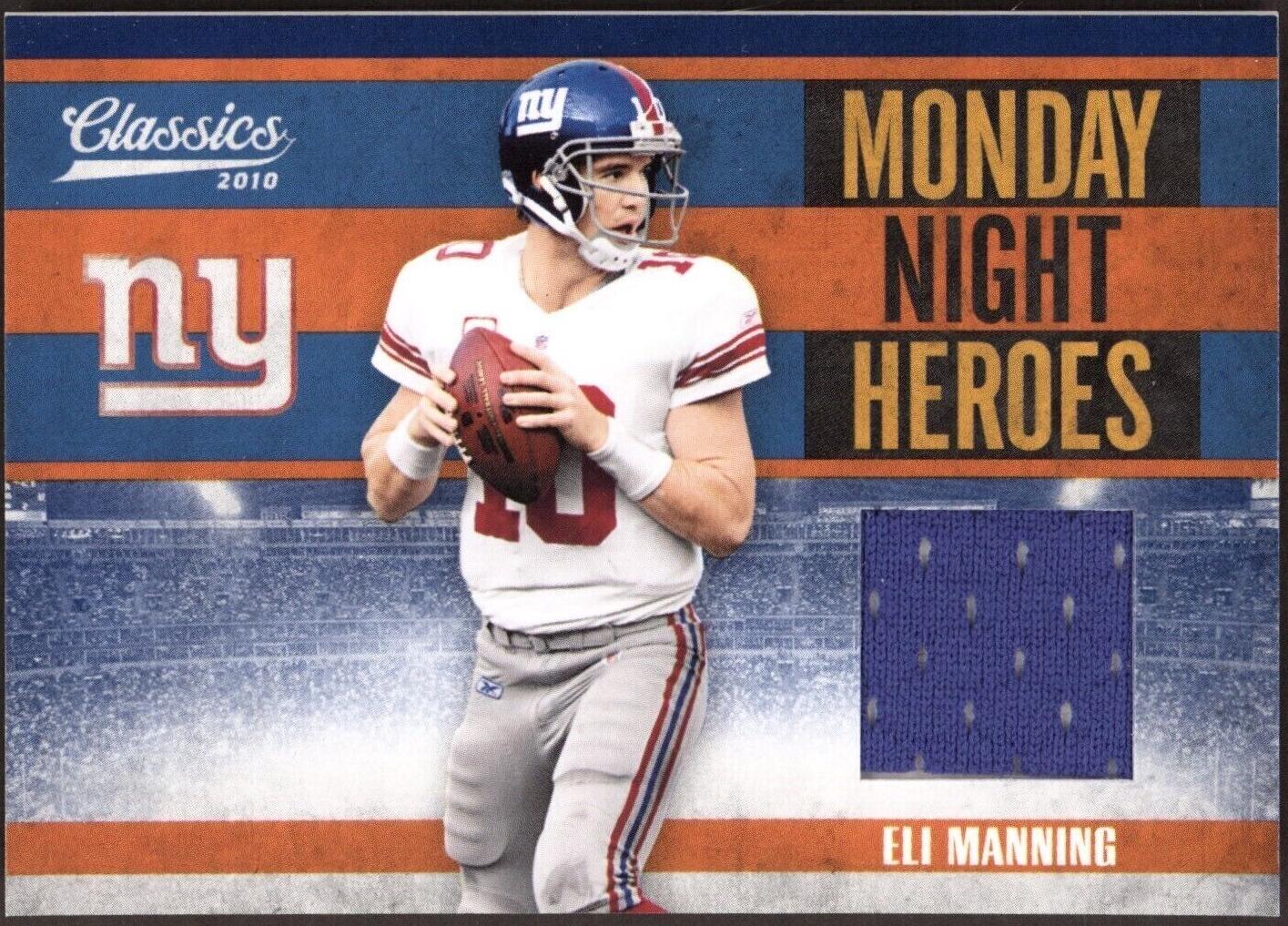 Eli Manning #22 Football Cards 2010 Panini Classics Monday Night Heroes