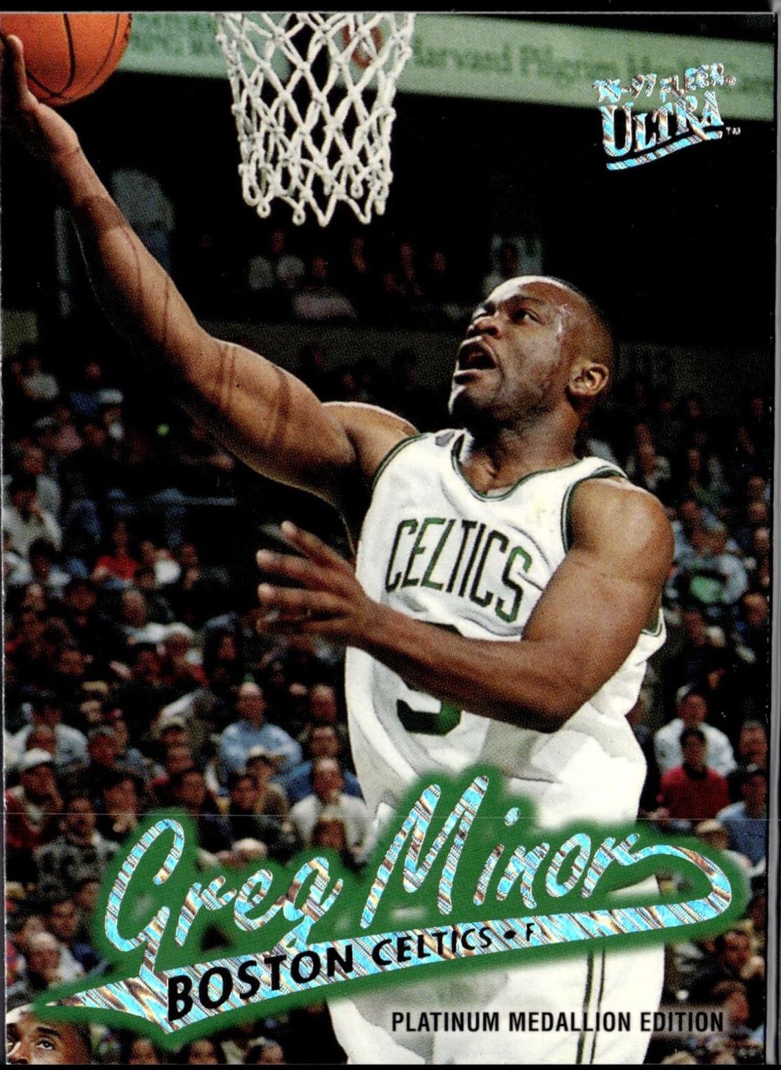 Greg Minor #P156 Basketball Cards 1996 Ultra Platinum Medallion