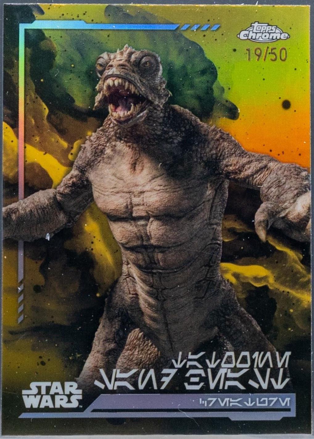 Tatooine Sand Beast [Gold Refractor Aurebesh Variation] #AV-65