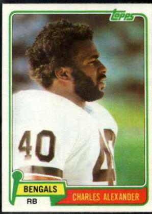 Charles Alexander #222 Football Cards 1981 Topps