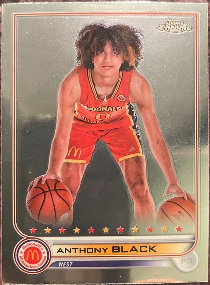 Anthony Black #62 Basketball Cards 2022 Topps Chrome McDonald's All-American